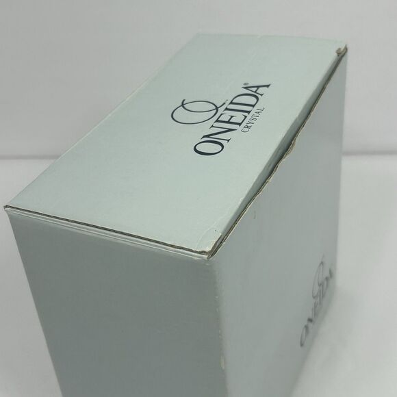 Oneida Crystal Open Twist Toujours 7" CandleStick Holders With Box 016 235 NOS - Picture 11 of 14